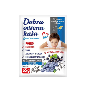 OVSENA DOBRA KAŠA ČIJA, BOROVNICA I CRNA RIBIZLA 65gr