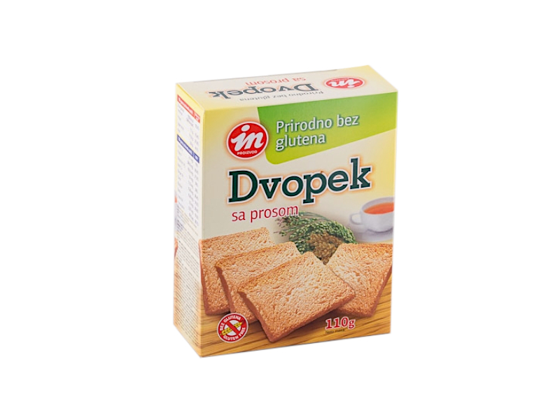  Bezglutenski dvopek sa prosom