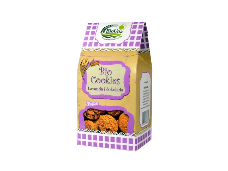  BIO COOKIES LAVANDA & ČOKOLADA 150GR