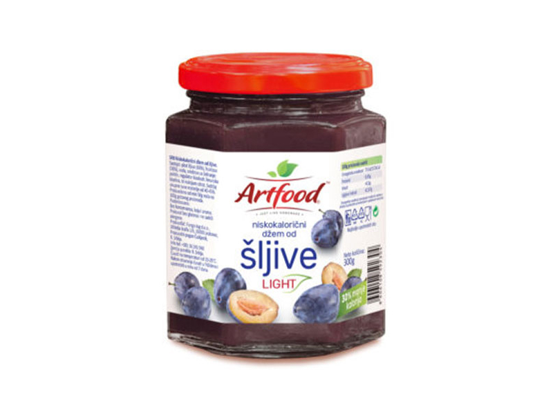  DŽEM LIGHT ŠLJIVA 300 GR ARTFOOD