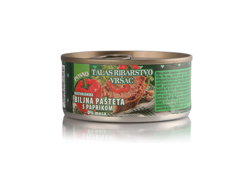  PAŠTETA POSNA VEGETARIJANA SA PAPRIKOM 120 GR