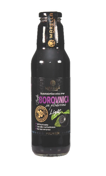  LIGHT VOĆNI SIRUP-BOROVNICA 0,75l - MARELLA