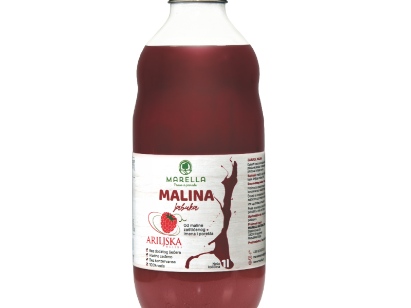  VOĆNI SIRUP MALINA 1l - MARELLA